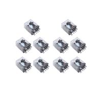 10X Jqx-13F Ly2 Ac 24V Coil 8-Pin Dpdt Rosso Led Relè Elettromagnetico