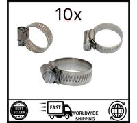 10x Jubilee 18 - 25mm Vite senza Fine Clip Inox 304
