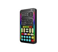 10X Kit Completo Cambio Voce I9 Effetti Audio Multipli Schede Audio Dal Vivo Strumento Microfono per Scheda Audio Dal Vivo Portatile