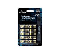 10x Lampade LED T10 W5W Canbus 12V 5 SMD 6000K + Leva Smontaggio Antigraffio