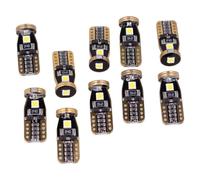 10x Lampade LED T10 W5W Canbus 12V Bianco 6000K con Leva Smontaggio Antigraffio