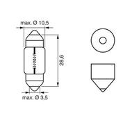 10x Lampadina 1 987 302 227 BOSCH