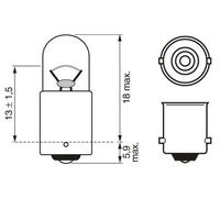 Lampada secondaria BOSCH T2W Trucklight 24V, 2W, 10 Pezzo