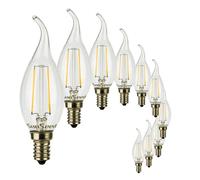 10x Lampadina E14 Filamento LED 2W Colpo di Vento 250 Lumen Luce Calda 2700K