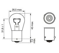 Lampada secondaria BOSCH PY21W Pure Light 12V, 21W