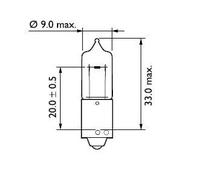 10x Lampadina indicatore di direzione BAW9s 12146CP PHILIPS per PORSCHE VOLVO DS