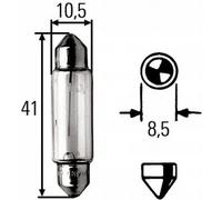10x Lampadina indicatore di direzione SV8.5-8 8GM 002 091-131 HELLA per BMW VW