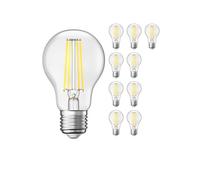 10x lampadina LED E27 A60 bianco caldo (2700 K) 4 W 848lm