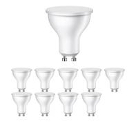 10x lampadina LED GU10 PAR16 bianco caldo (2800 K) 0,5 W 49lm 100° opaco