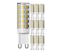 10x lampadine G9 LED bianco caldo (2800 K) 3,5 W 485lm Dimmer a 3 fasi