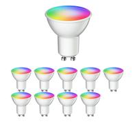 10x lampadine GU10 LED RGB PAR16 bianco caldo - bianco freddo (2900 - 6200 K) [EEK: F]