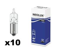 10X Lampadine H6W 12V 6W BAX9S Alogena Indicatore Di Direzione NEOLUX NLX434