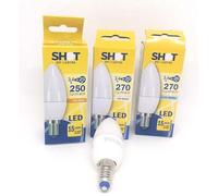 10x LAMPADINE LED SHOT BOT LIGHTING Candela E14 da 3W a 7W Calda Bianca Fredda