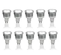 10X LAMPADINE NOVALINE SPOT COMPACT 7W GU10 TUBI T2 LUCE CALDA