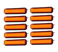 10x LED NEON 12V/24V arancione luci di posizione applique per autobus auto ca...