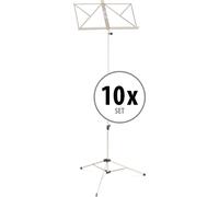 10x Leggio Musicale Libri Orchest Pieghevole Richiudibile Argent Stand Spartiti