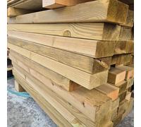 10x Listello in legno impregnato di pino, 4,5x9cm, lunghezza 80/85 cm - STOCK