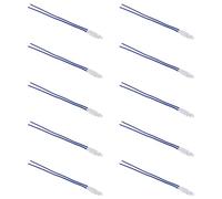 10x Luce di cortesia blu, spia colorata per moduli basculanti neri, Compatibile Con BTicino Living, frutti, interruttori, pulsanti, deviatori, dimmer, sensori, Per Placche originali e compatibili