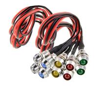 10X Luce Di Indicatori LED Da 8Mm Per Cruscotto Lampada Di Allerta
