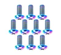 10x M5x10mm Titanium Screw Bolt Button Head Hex Key for Water Bottle Cage
