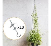 10x M5x9 Cm Ganci per Soffitto in Cartongesso per Pannelli Prefabbricati in