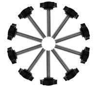 10x M8 x 50 mm filettatura maschio vite serraggio manopola 32mm dia testa