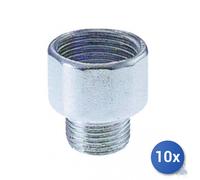 10x Manicotto Mf Ridotto Acciaio Zincato A 246 1.2X3.4