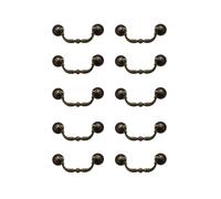 10X Maniglia Porta Armadio / Cassetto Ottone Antico 100 Millimetri