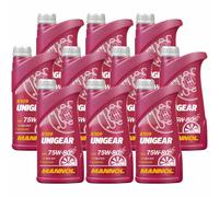 10x MANNOL 1 Litro 8109 Unigear 75W-80 Trasmissione Api GL-4/GL-5 MIL-L 2105 C