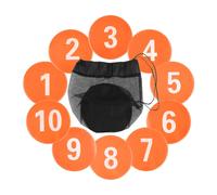 10x marcatori numerati per il posizionamento sul pavimento del campo da