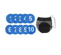 10x marcatori numerati per il posizionamento sul pavimento del campo da