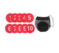 10x marcatori numerati per il posizionamento sul pavimento del campo da