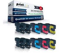 10x Mega Cartucce Inchiostro Compatibili per Brother DCP195C Inchiostro Cassetta