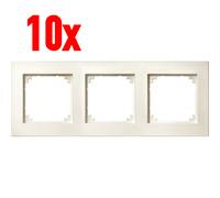 10x merten M-PLAN-TELAIO 3-fach 486344 Bianco Crema Tripla Copertura SYSTEM-M