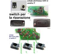 10X MICRO SWITCH PULSANTE X COVER CHIAVE CITROEN / PEUGEOT A SCATTO 2/3/4 TASTI