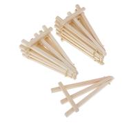 10x Mini Treppiede In Legno Con Cavalletto Per Esposizione Tavolo Da Disegno Con