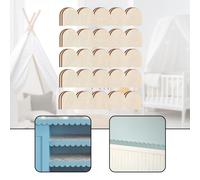 10x modanature decorative in legno a forma di ventaglio per mobili da