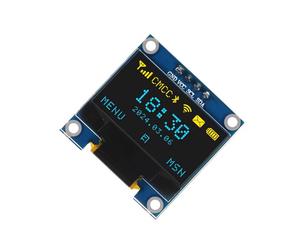 10X Modulo Display OLED da 0,96 Pollici I2C IIC 128x64 SSD-1306 Schermo LCD 3,3 V-5 V Blu Giallo per ESP32 ESP8266