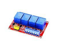 10X Modulo Relè A 4 Canali, Scheda da 12 V con Isolamento Optoaccoppiatore, Supporto Trigger di Livello Alto e Basso