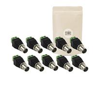 10x Morsetto morsettiera BNC femmina - adattatore 2 vie entrate pin - Connettore polo terminale video s-video senza saldatura - Adaptout marca francese