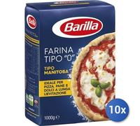 10x Multipack Farina Barilla Manitoba 0 Kg 1 Pizza