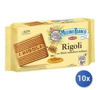 10x Multipack Mulino Bianco Biscotti Rigoli Gr 400 Miele
