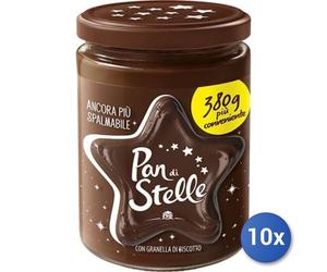 10x Multipack Pan Di Stelle Crema Gr 380 Mulino