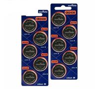 10x Murata CR2430 3V Batterie a Bottone Litio 300mAh Orologio Calcolatrice