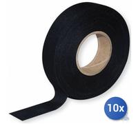 10x NASTRO ISOLANTE MAURER IN PVC NERO AUTOESTINGUENTE mm 19 x 25 MT