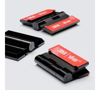 10x Nero Cerniere acriliche - Non è necessaria la colla. Acrilico plastica 32mm