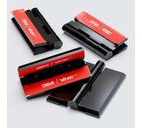 10x Nero Cerniere acriliche - Non è necessaria la colla, Autoadesivo. Cerniere autoadesive. Acrilico in plastica Nero 45mm