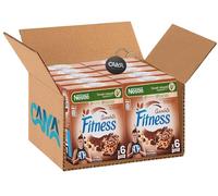 10X Nestle Fitness Chocolate Barrette ai Cereali Integrali con Gocce e Base di Cioccolato con Calcio e Ferro 141g [CAIYA® BOX da 10 Confezioni]