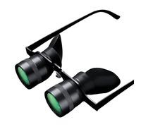 10x Occhiali Binoculari,Occhiali da Pesca per Binoculari di Opera All'aperto e Pieghevole con Copertura Oculare a Blocco Leggero, per Birdwatching,TV, Sport, Concerti, Teatro