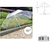 10x Ombrello Donna Uomo Automatico A Cupola Trasparente Pioggia Matrimonio Sposi